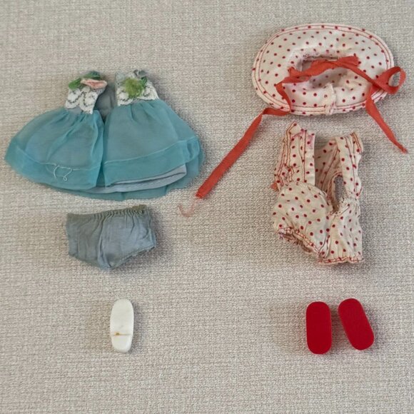 Vintage Mattel Barbie Little Sister Tutti Clothes 2 Outfits - Picture 2 of 9